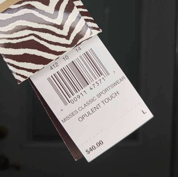 4 for $24 - NWT Dana Buchman Black/Gray Tank Top Size Large - Picture 5 of 7